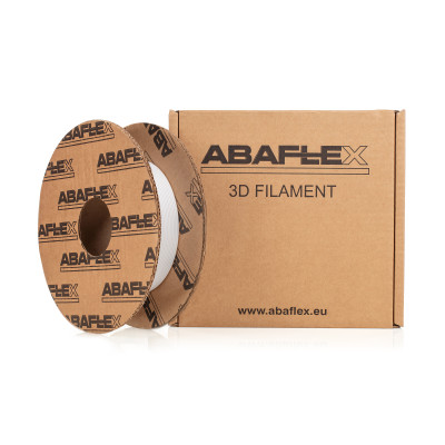PETG+ filament ABAFLEX bílý, 1.75 ± 0.019 mm, 250g, cívka 64mm