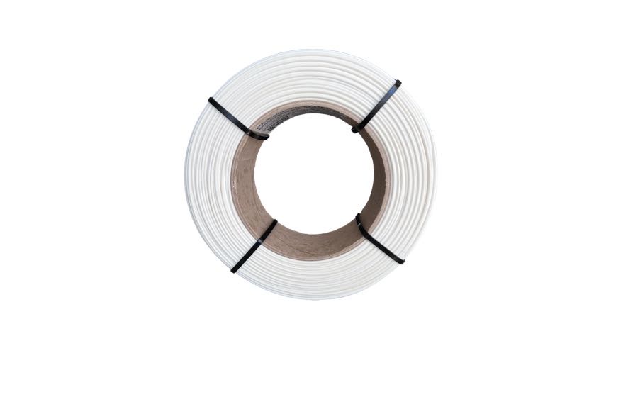 PLA filament ABAFLEX bílý, 1.75 ± 0.019 mm, 750g, REFILL 60mm