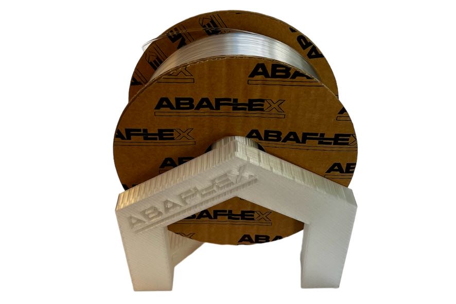 PETG+ filament ABAFLEX transparent, 1.75 ± 0.019 mm, 750g, cívka 64mm