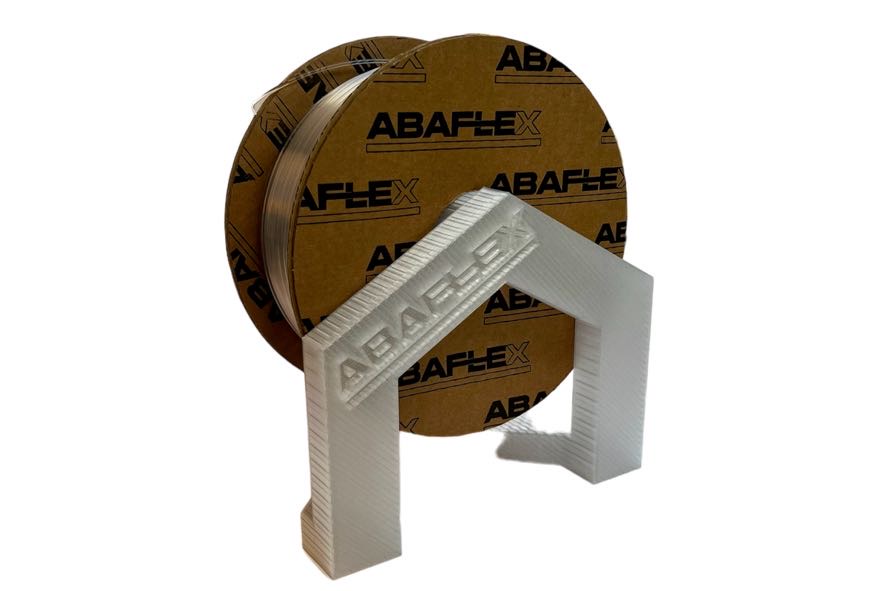 PETG+ filament ABAFLEX transparent, 1.75 ± 0.019 mm, 750g, cívka 64mm