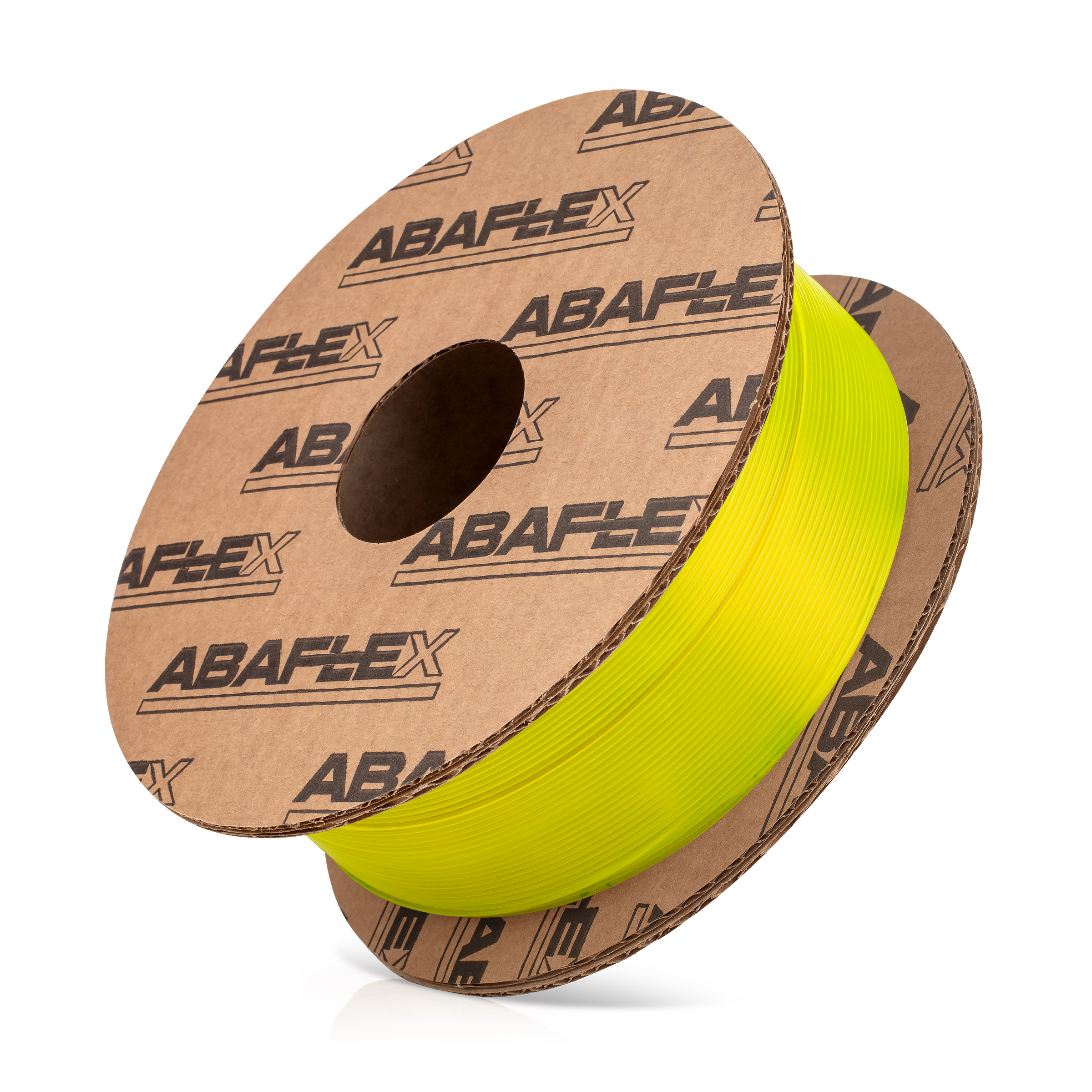 PETG+ filament ABAFLEX signal yellow transparent, 1000g, cívka 84mm