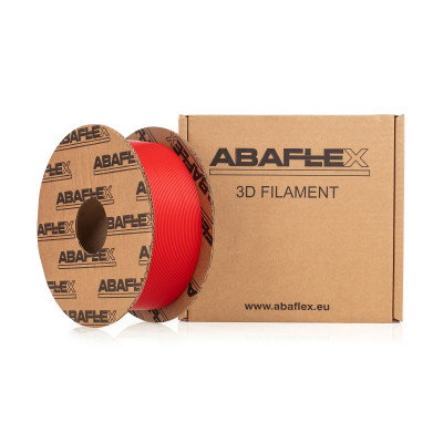 PLA filament ABAFLEX červená, 1.75 ± 0.019 mm, 1000g, cívka 84mm