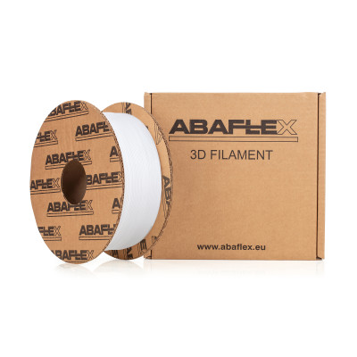 PETG+ filament ABAFLEX bílý, 1.75 ± 0.019 mm, 750g, cívka 64mm