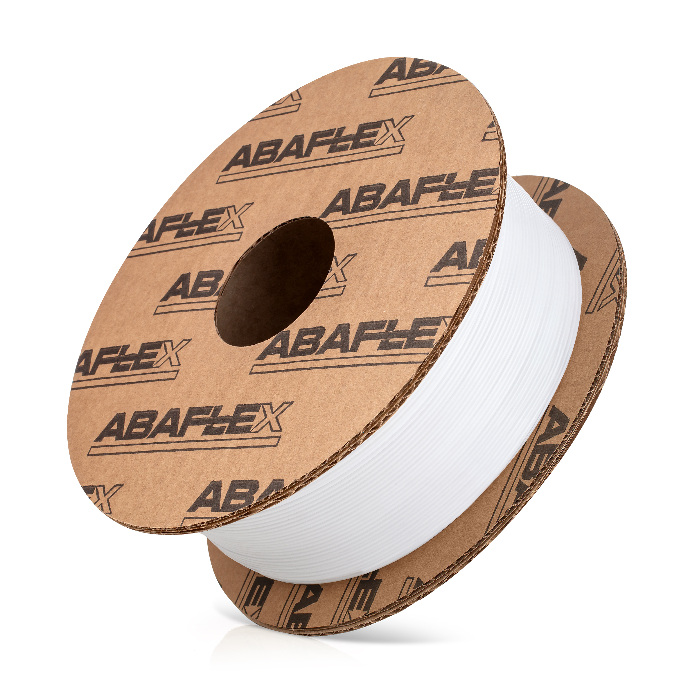 PETG+ filament ABAFLEX bílý, 1.75 ± 0.019 mm, 1000g, cívka 84mm