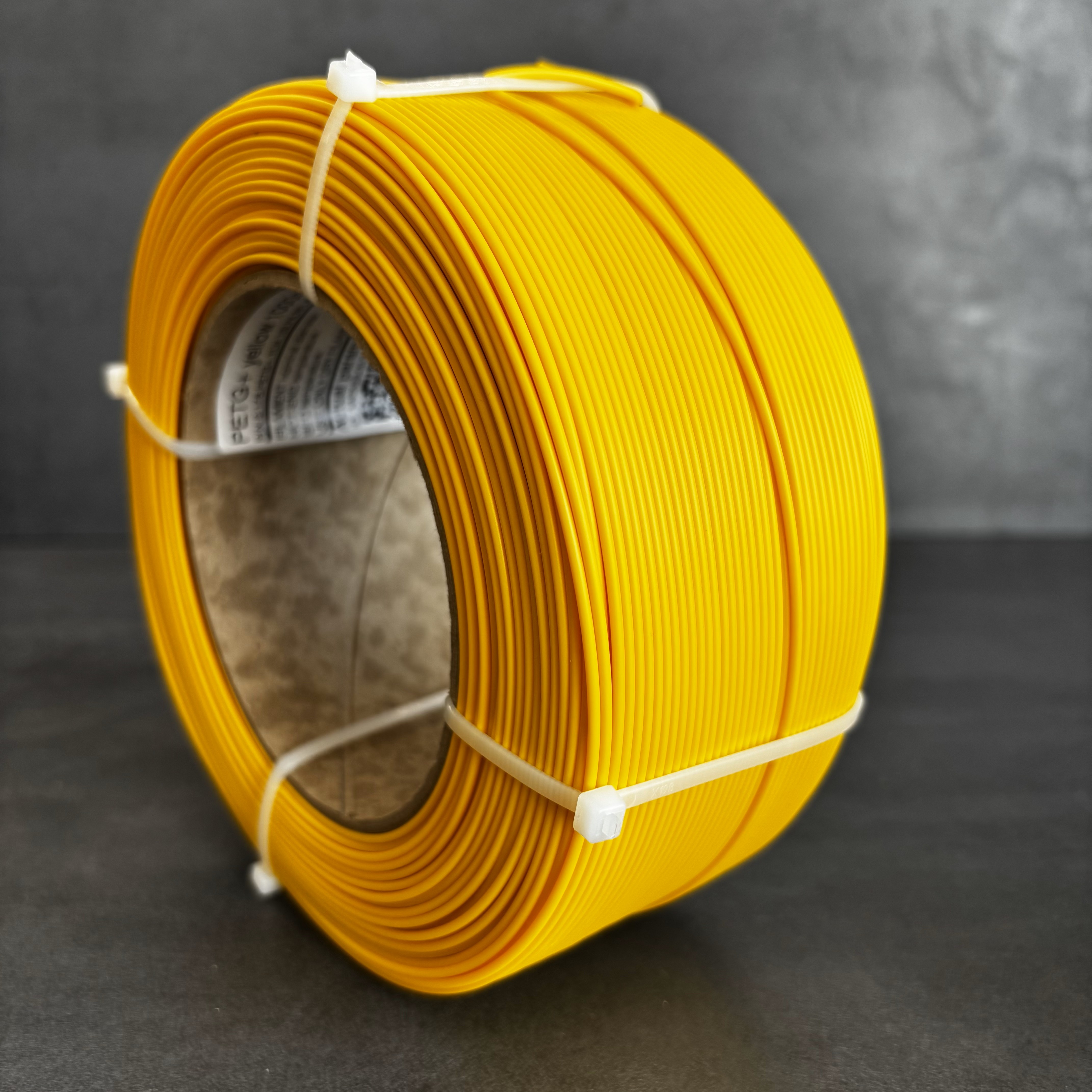 PETG+ filament ABAFLEX žlutý, 1.75 ± 0.019 mm, 1000g, REFILL 70mm